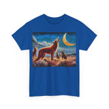 Coyotes in Moonlight Unisex Heavy Cotton Tee