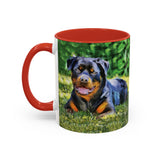 Rottweiler - Lina Accent Coffee Mug (11, 15oz)