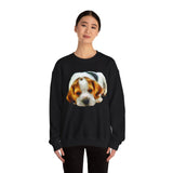 English Foxhound 'Sasha' Unisex 50/50 Crewneck Sweatshirt