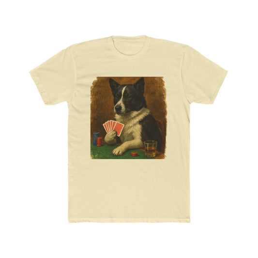 Karelian Bear Dog - Card Shark Men's Fitted Cotton Crew Tee