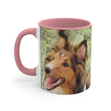 Shetland Sheep Dog - 'Daisy Mae'  Accent Coffee Mug, 11oz