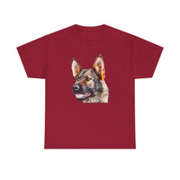 German Shepherd 'Hans' Unisex Heavy Cotton Tee