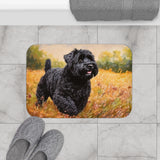 Black Russian Terrier Bathroom Rug Mat