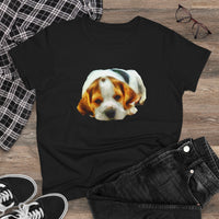 English Foxhound 'Sheeba' Women's Midweight Cotton Tee