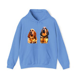 Bloodhounds 'Bear and Bubba'  Unisex 50/50 Hoodie