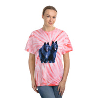 Belgian Shepherds  --  Unisex Cotton Tie-Dye Tee, Cyclone