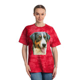 Appenzeller Sennenhund Unisex Cotton Tie-Dye Tee, Crystal Delight