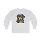 Dachshund 'Doxie #2' Unisex Cotton Long Sleeve Tee