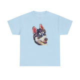 Siberian Husky 'Iditarod' Unisex Heavy Cotton Tee