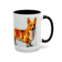 Pembroke Welsh Corgie Ceramic Accent Coffee Mug - 2 Sizes