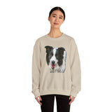 Border Collie 'Archie' Unisex 50/50 Crewneck Sweatshirt