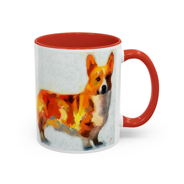 Pembroke Welsh Corgie Ceramic Accent Coffee Mug - 2 Sizes