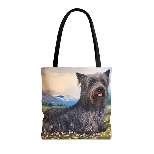 Skye Terrier Polyester Tote Bag (AOP)