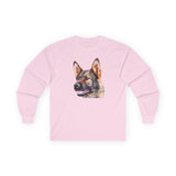 German Shepherd 'Hans' Unisex Cotton Long Sleeve Tee