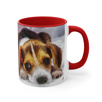 Beagle Daisy Mae 11oz Ceramic Accent Mug