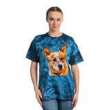 Red Heeler - Australian Cattle Dog Unisex Cotton Tie-Dye Tee