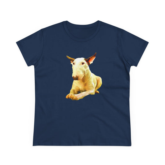 English Bull Terrier 'Sacha' Women's Midweight Cotton Tee