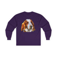 Irish Red & White Setter Cotton Long Sleeve Tee