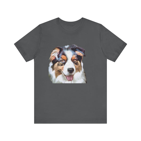 Australian Shepherd 'Blue Merle' Unisex Jersey Short Sleeve Tee