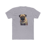 Pug - Men's Fitted Cotton Crew Tee