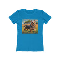 Australian Terrier  Women's Slim Fit Ringspun Cotton Tee