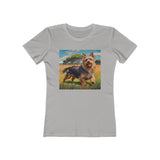 Australian Terrier  Women's Slim Fit Ringspun Cotton Tee