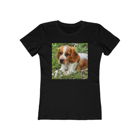 Welsh Springer Spaniel - Women's Slim Fit Ringspun Cotton T-Shirt