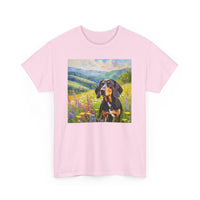Black & Tan Coonhound Unisex Heavy Cotton Tee