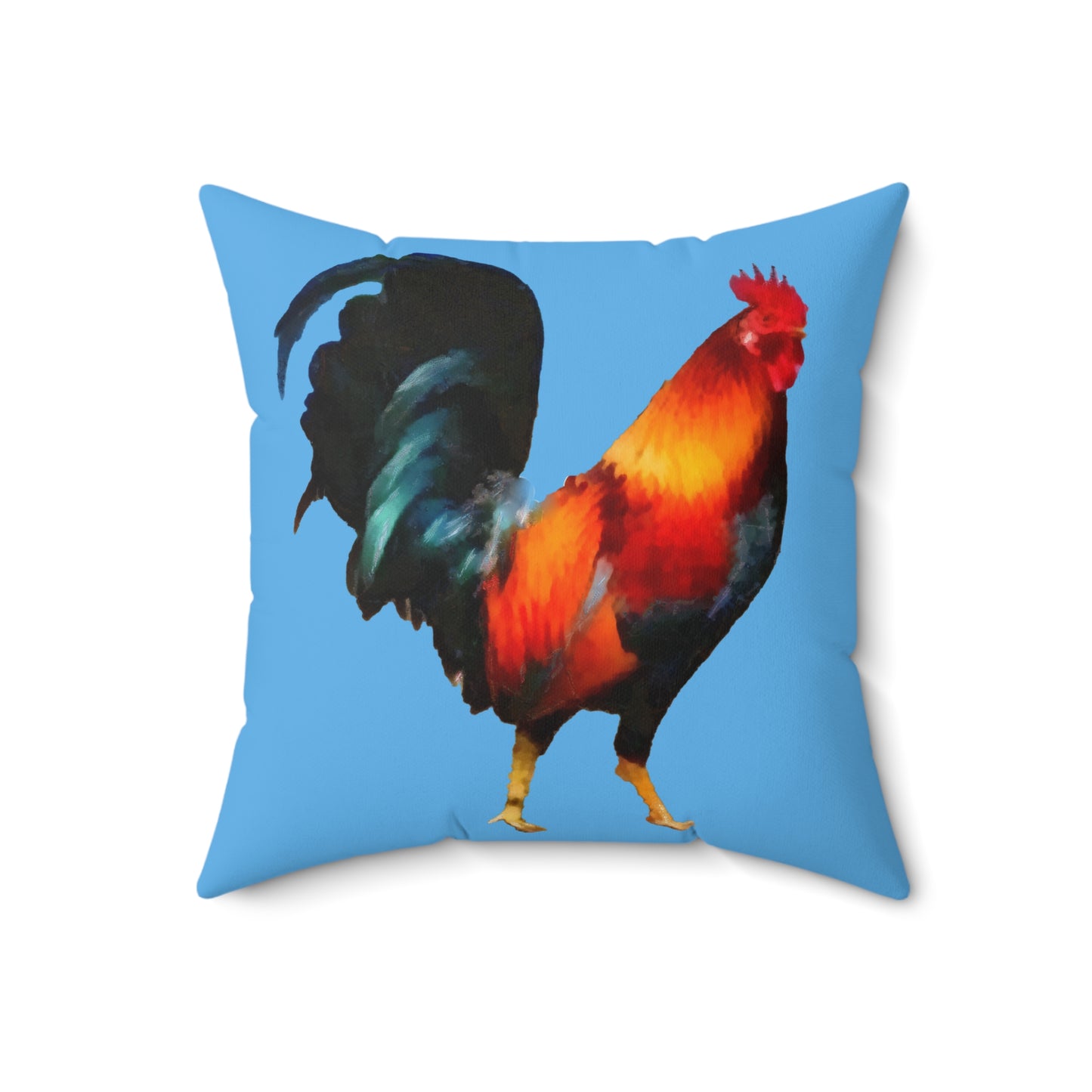 Rooster 'Silas' Spun Polyester Throw Pillow