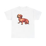 Dachshund 'Simone' Fine Art Unisex Heavy Cotton Tee