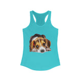 Beagle 'Daisy Mae' - Whimsical Women's Racerback Tank