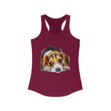 Beagle 'Daisy Mae' - Whimsical Women's Racerback Tank