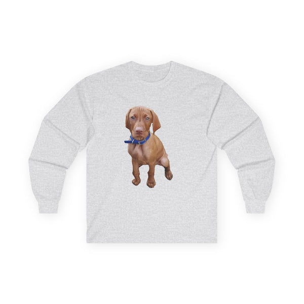 Vizsla 'Augie' Unisex Cotton Long Sleeve Tee