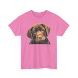 Chocolate Labrador Retriever Unisex Heavy Cotton Tee