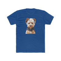 Yorkshire Terrier (Yorkie) 'Lupis' - Men's Fitted Cotton Crew Tee