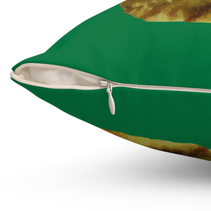 Chow 'Chung' Spun Polyester Throw Pillow