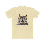 Great Horned Owl 'Hooty' Men's Fitted Cotton Crew Tee