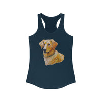 Golden Retriever Puppy Women's Slim Fit Racerback Tank
