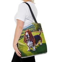 Basset Hound  --  Polyester Tote Bag (AOP)