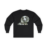Weimaraner 'Greyson' Unisex Cotton Long Sleeve Tee