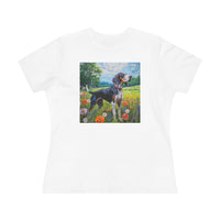 Bluetick Coonhound  -  Women's Relaxed Fit Cotton Tee