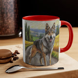 Czechoslovakian Vlcak 'Wolfdog' 11oz Ceramic Accent Mug