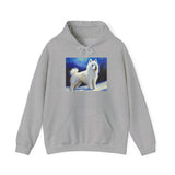 American Eskimo Dog. - Unisex 50/50 Hooded Sweatshirt