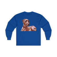 Rhodesian Ridgeback 'Thor' Unisex Cotton Long Sleeve Tee