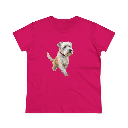 Dandie Dinmont Terrier - Women's Pre-shrunk Midweight Cotton Tee