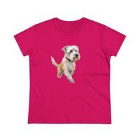 Dandie Dinmont Terrier - Women's Pre-shrunk Midweight Cotton Tee