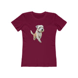 Dandie Terrier -  Women's Slim Fit Ringspun Cotton Tee