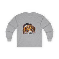 Beagle 'Daisy Mae' Unisex Cotton Long Sleeve Tee