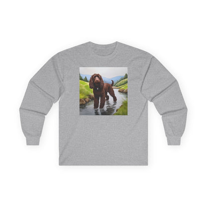 Irish Water Spaniel Unisex Classic Cotton Long Sleeve Tee