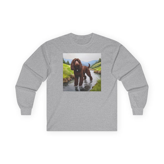 Irish Water Spaniel Unisex Classic Cotton Long Sleeve Tee